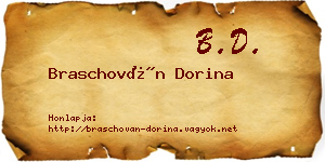 Braschován Dorina névjegykártya